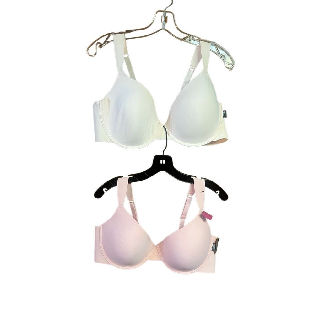 Vince Camuto Full Figure T- Shirt Cup Bras (2) Peach/Nude Sz 42D NWT